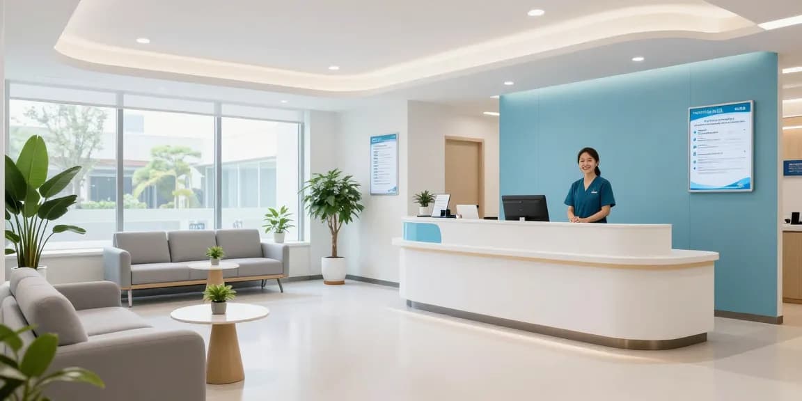 Hair transplant Istanbul consultation in a peaceful healthcare setting, compassionate doctor assisting patients with medical expertise.