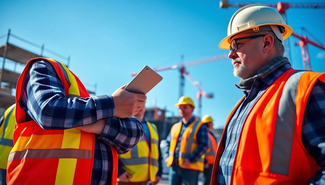Ensuring construction site safety through inspections and efficient worker protection measures.