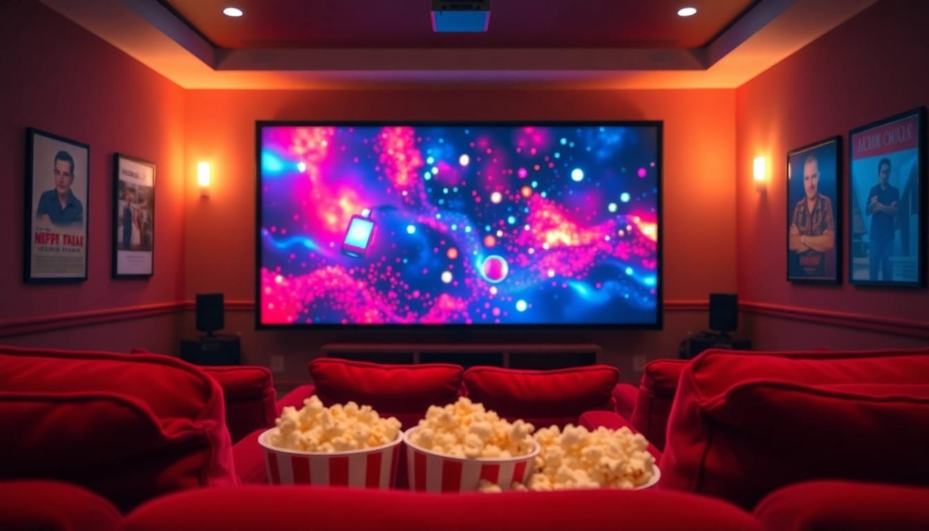ดูหนังออนไลน์ ในบรรยากาศโรงภาพยนตร์ที่อบอุ่นพร้อมกับขนมขบเคี้ยว.