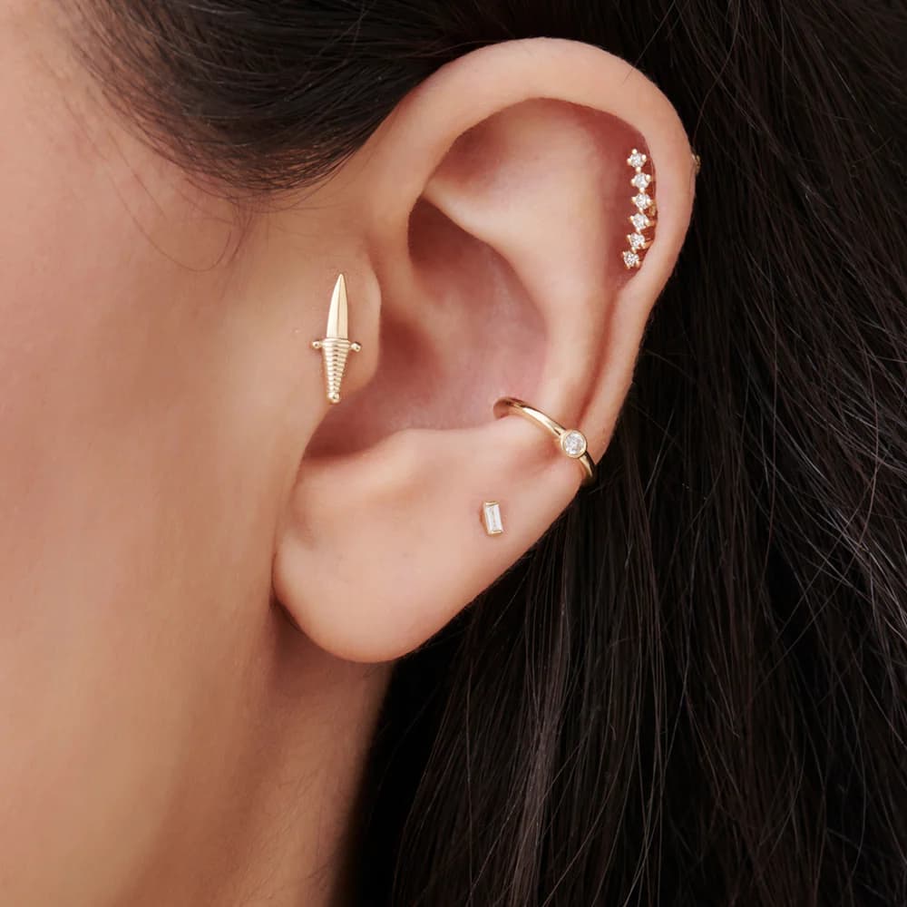 Diamond Helix Earrings – Elegant & Trendy Jewellery