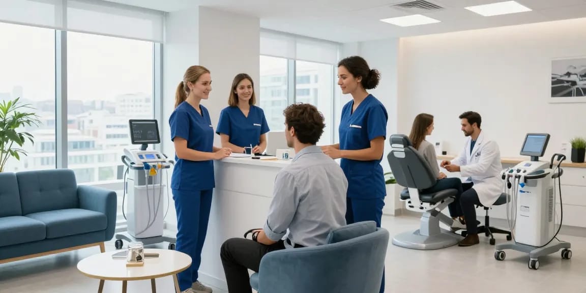 Hair transplant Istanbul clinic consultation, showcasing advanced medical services and compassionate patient care.