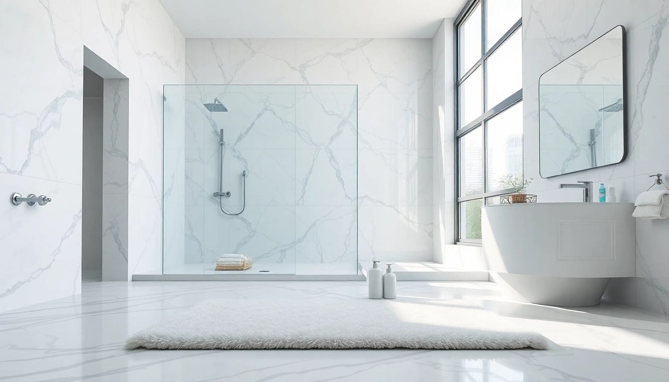 Elegant showers uk showcased in a luxurious bathroom with modern design and serene ambiance.
