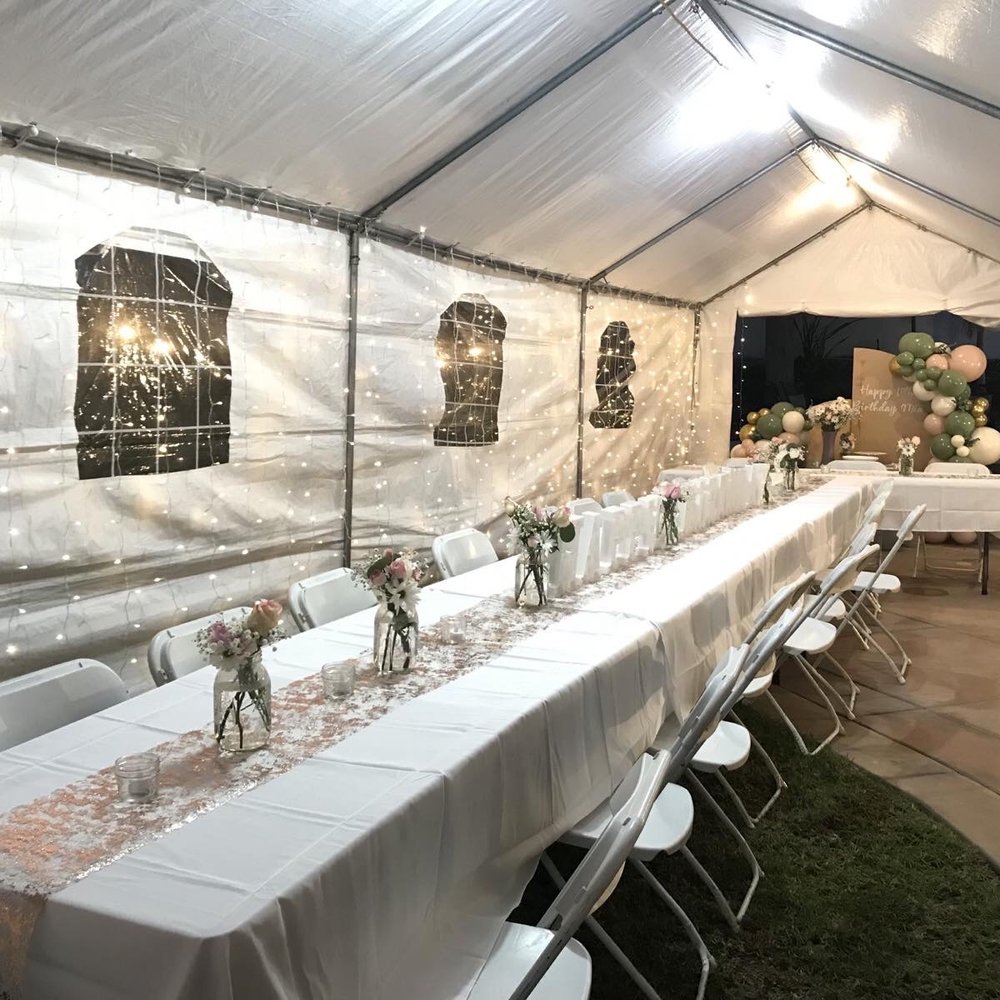 Affordable Wedding Tent Chair & Table Rentals