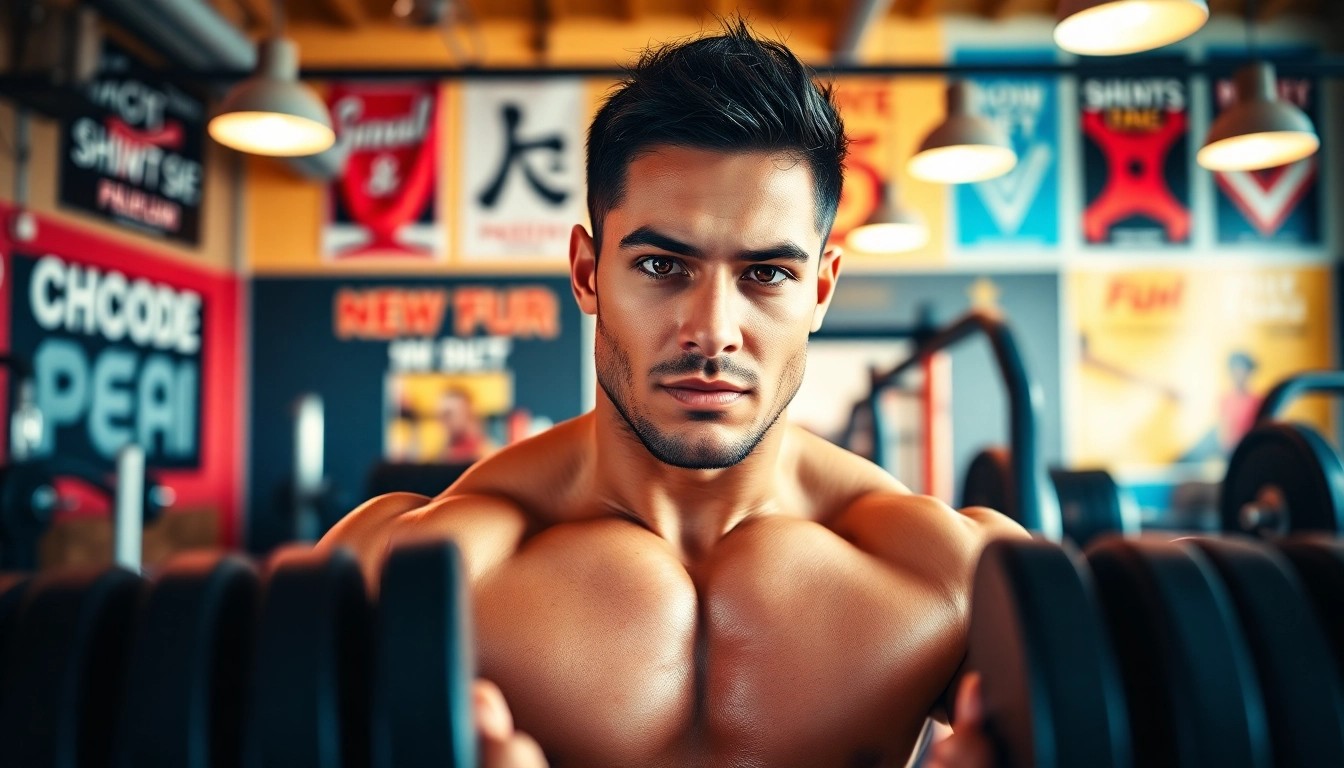 Engaging athlete showcasing 888new strength training in a vibrant gym environment.