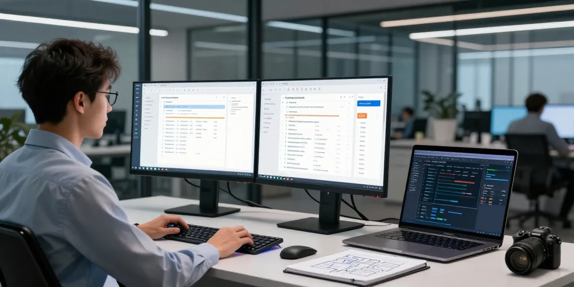Detect fraud receipt technology showcased by a software engineer in a sleek office environment with advanced PDF verification tools.