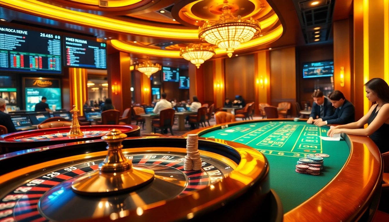 Experience the thrill of 7mcn with vibrant casino action featuring poker and roulette.