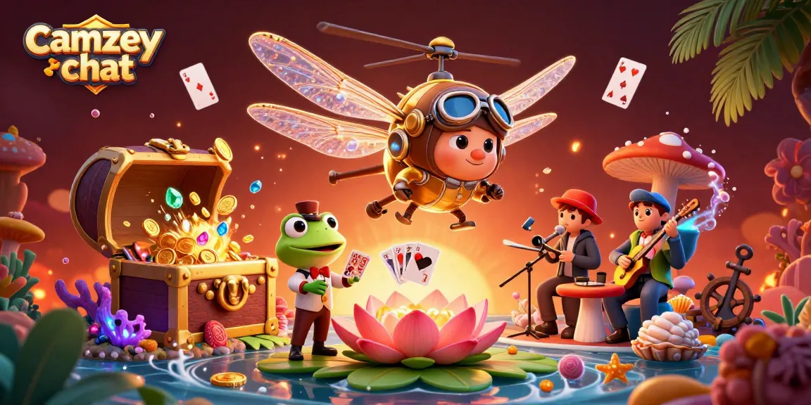 Engage in thrilling camzey chat casino interactions with vibrant characters and dynamic game elements.