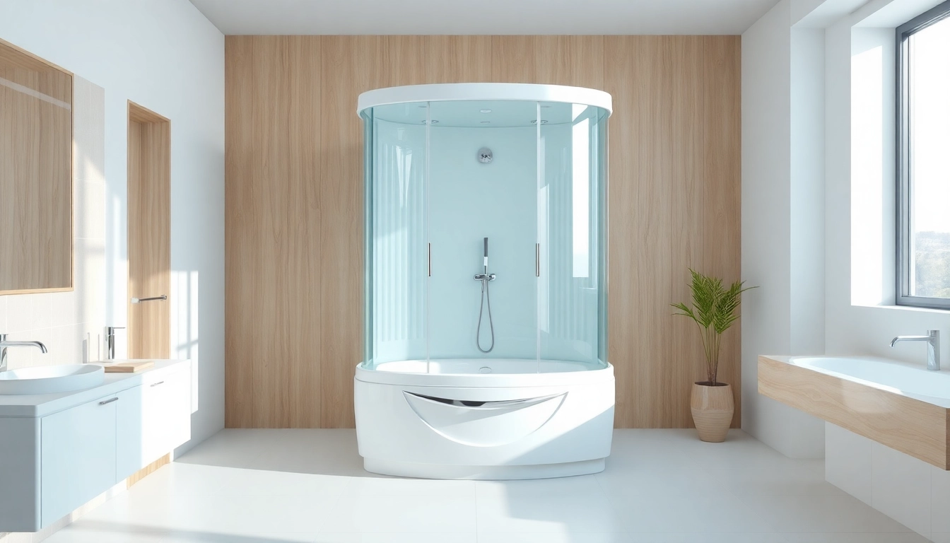 Erleben Sie die sonni Duschkabine in einem eleganten, modernen Badezimmer mit stilvollen Akzenten.