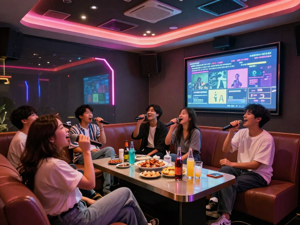 강남 타이밍과 함께하는 즐거운 노래방 파티 풍경