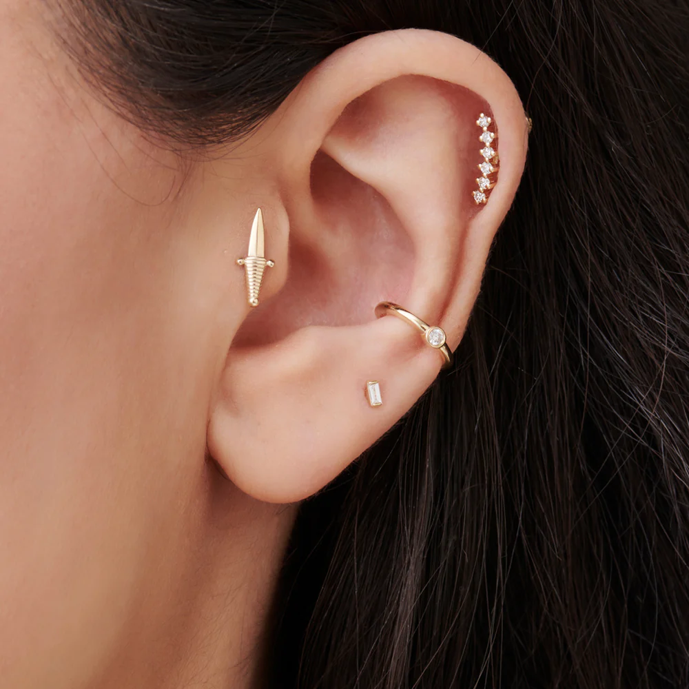 Diamond Helix Earrings – Elegant &amp; Trendy Jewellery