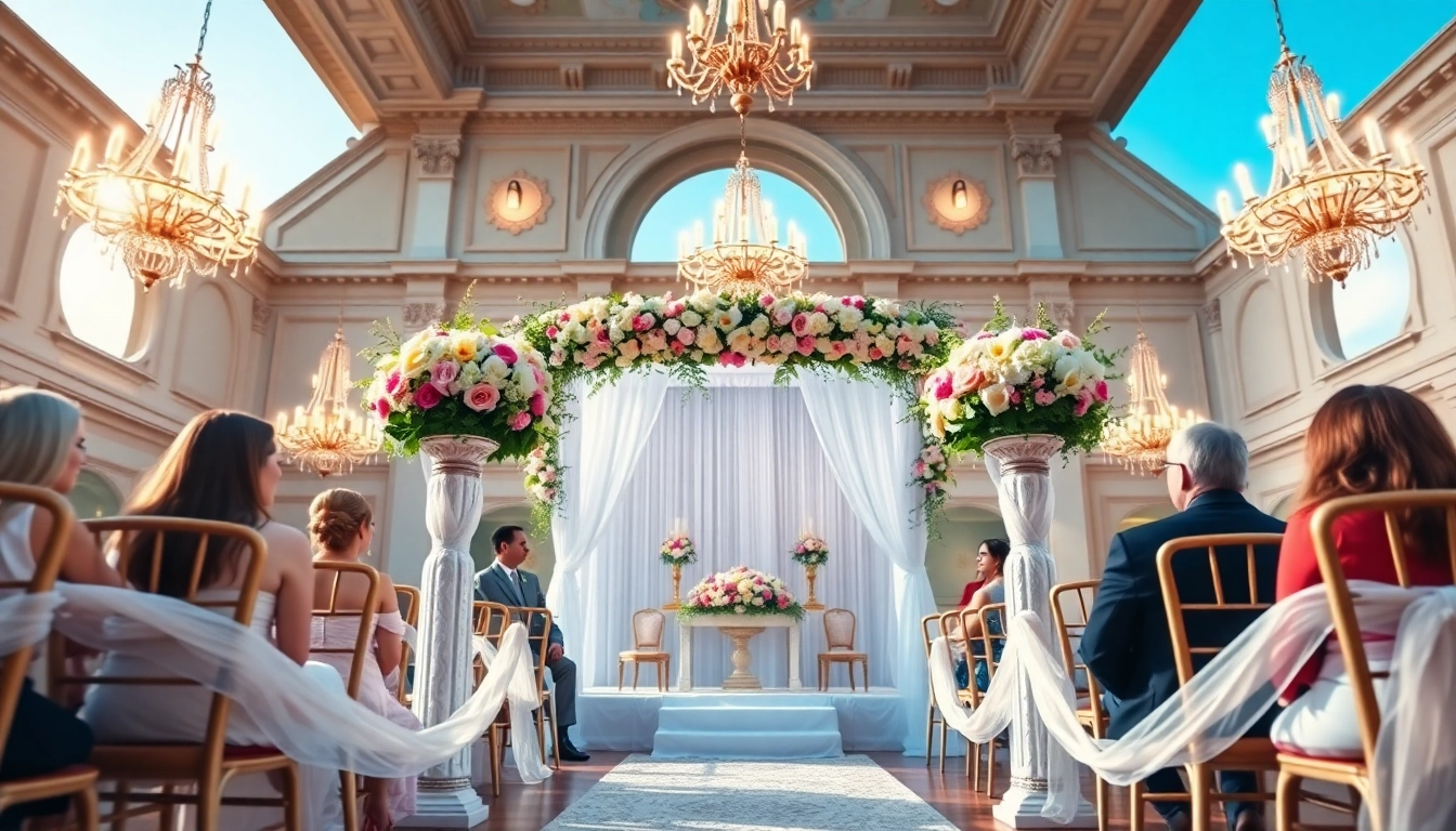 Weddings at a Jacksonville Wedding Venue featuring a beautifully decorated ceremony space.