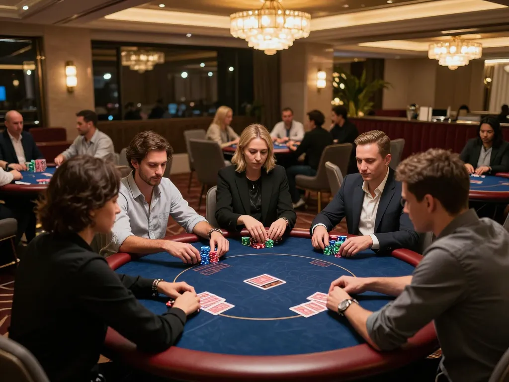 uu88 bet features players engaged in intense poker gameplay, showcasing high stakes and strategic moves.
