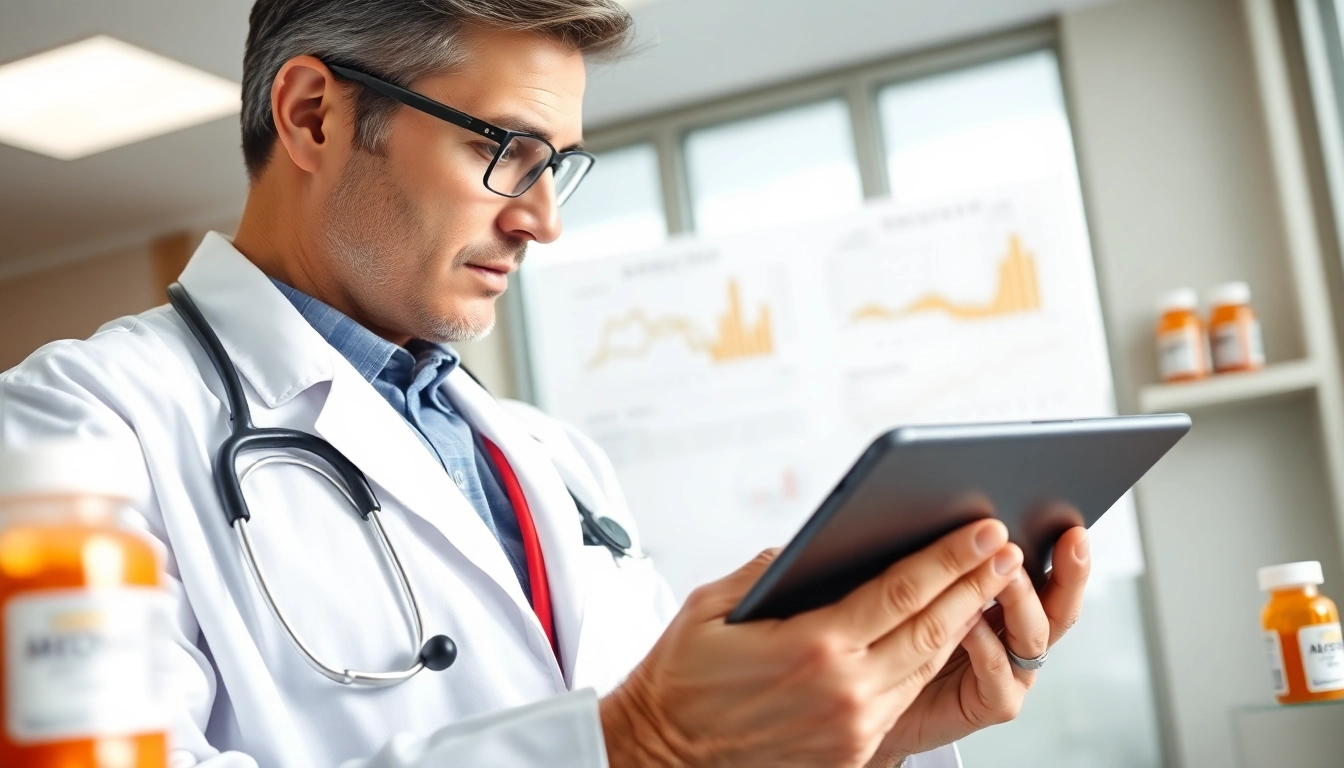 Cardiologist reviewing results of the ADAPTABLE Aspirin Study, highlighting research insights.