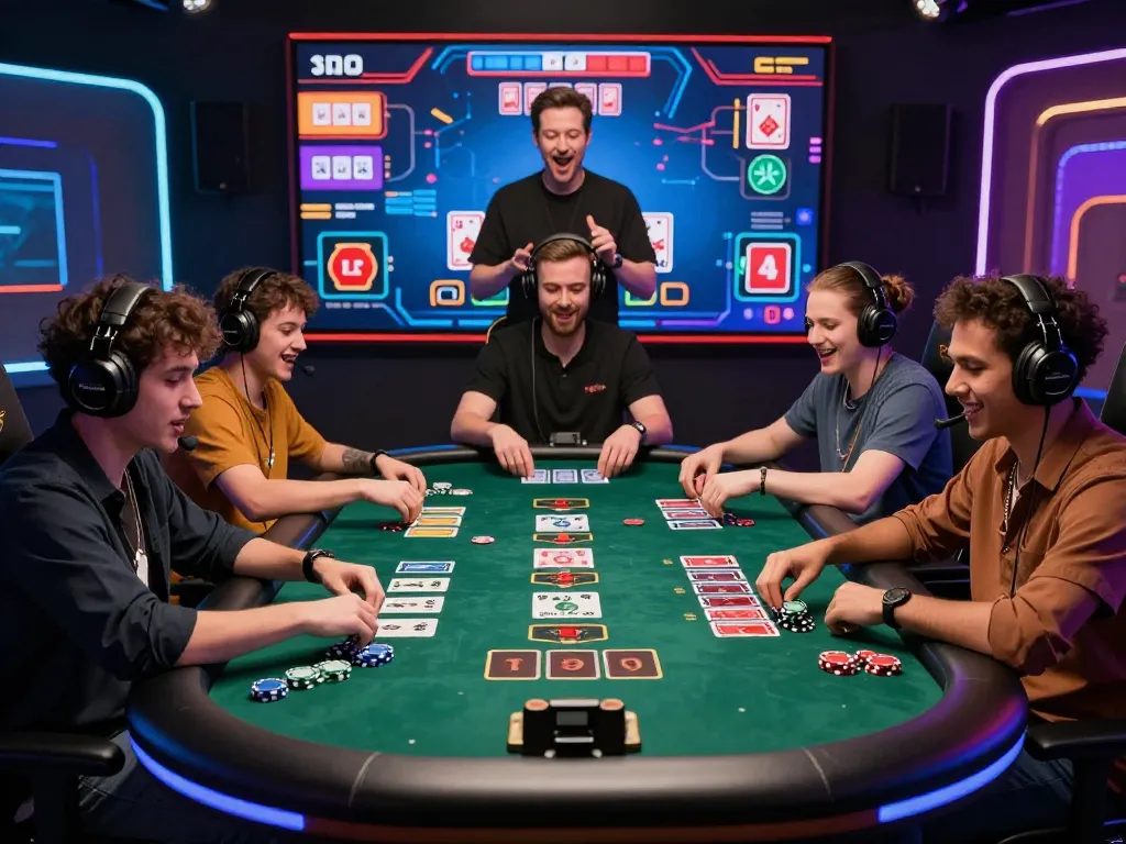 Players enjoying an exciting baccarat game on an online gambling platform showcasing vibrant gaming elements.