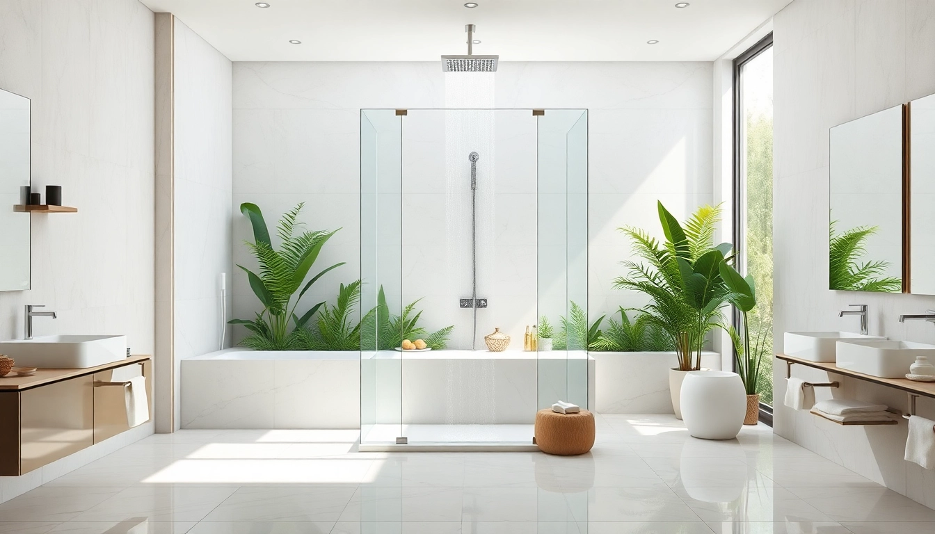 Experience elegant showers Australia in a modern bathroom with a sleek, frameless design.