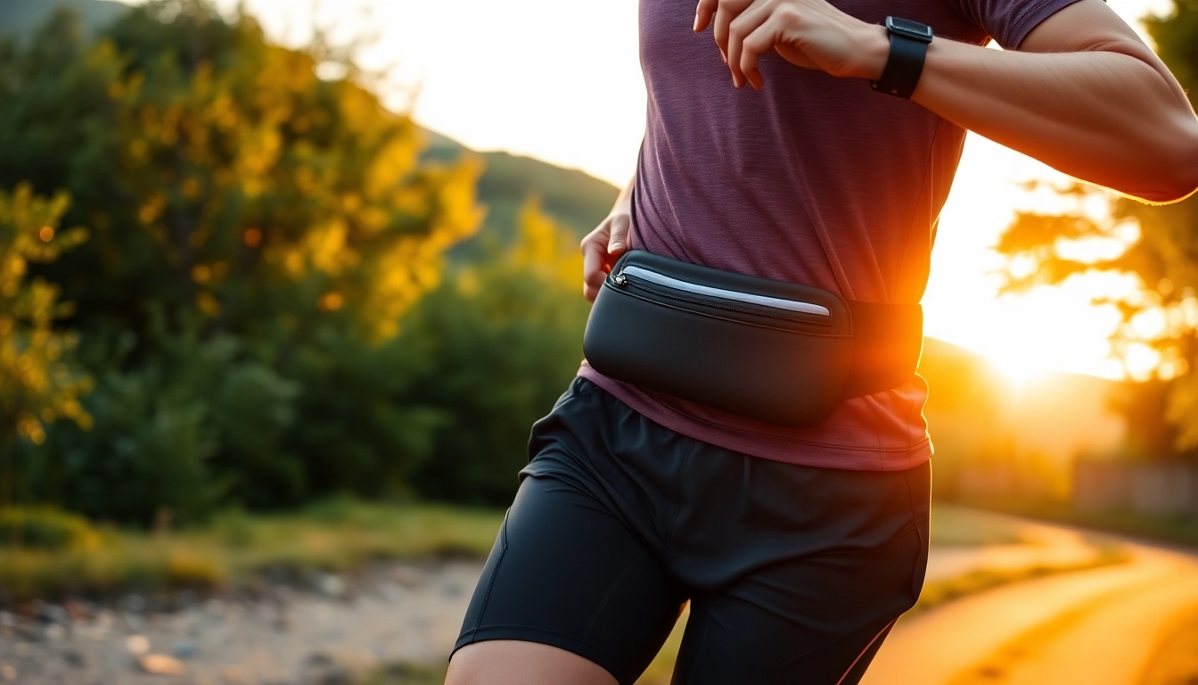 Enhance your workout with a no bounce running belt, featuring a snug fit for maximum comfort.