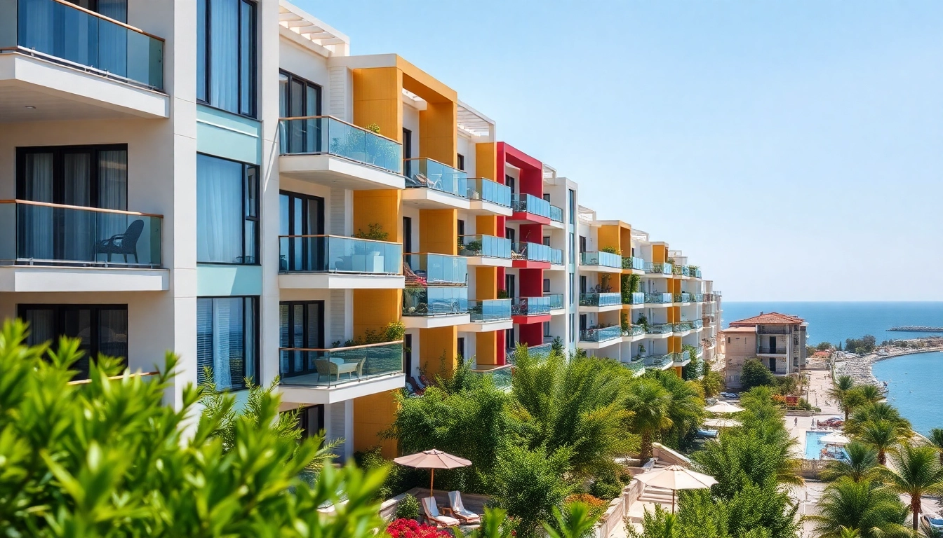 Stunning view of Alanya apartments for sale showcasing luxury living by the Mediterranean.