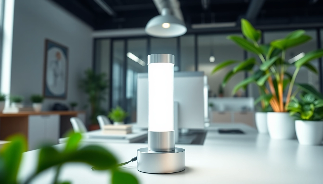 Verlicht een kantoorruimte met een heldere tl led lamp voor een productieve sfeer.