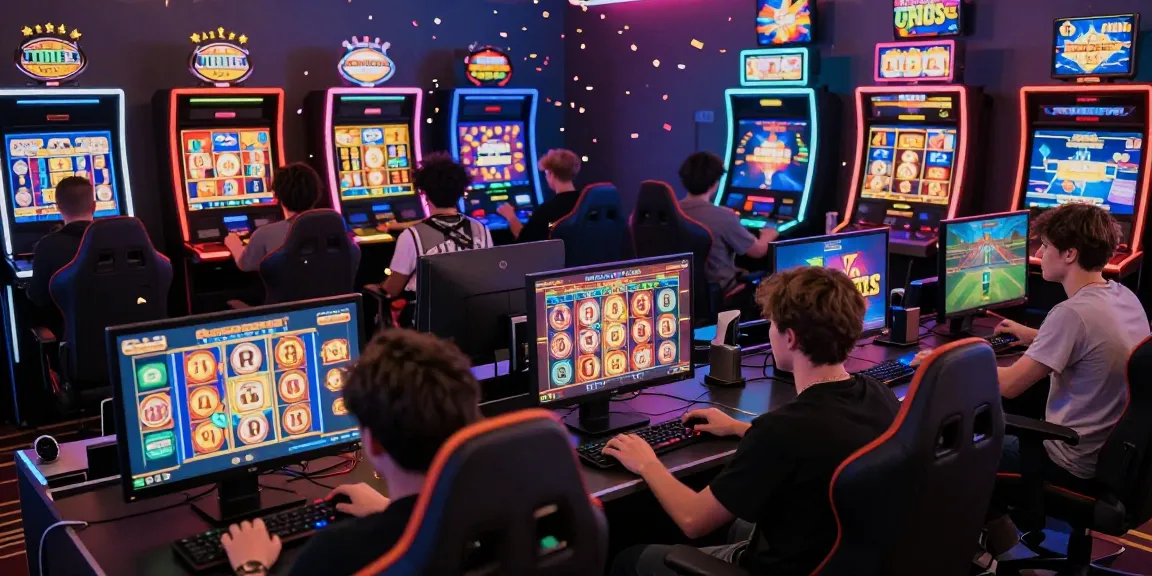 Players celebrating a jackpot with slot deposit 5000 winnings in a vibrant gaming environment.