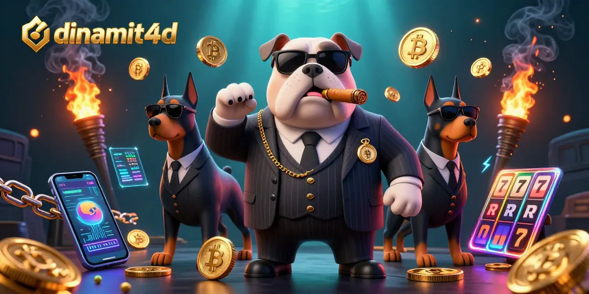 Experience dinamit4d's exciting gaming scene with a mafia boss and rich casino elements.