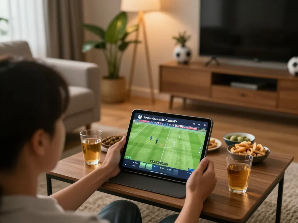 Engaging atmosphere of Trực tiếp bóng đá CakhiaTV with viewer actively following football matches online.