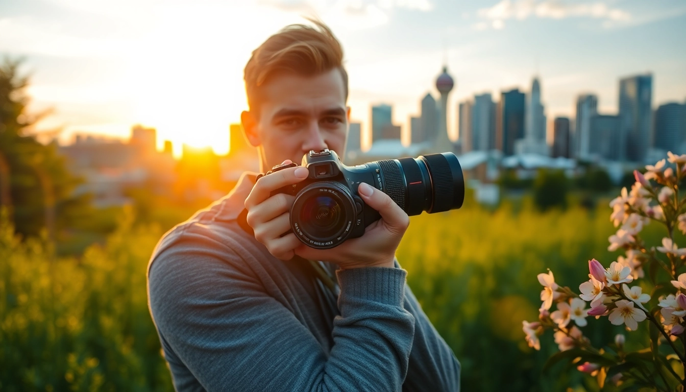Engaging photography company edmonton capturing the city's skyline with expertise.