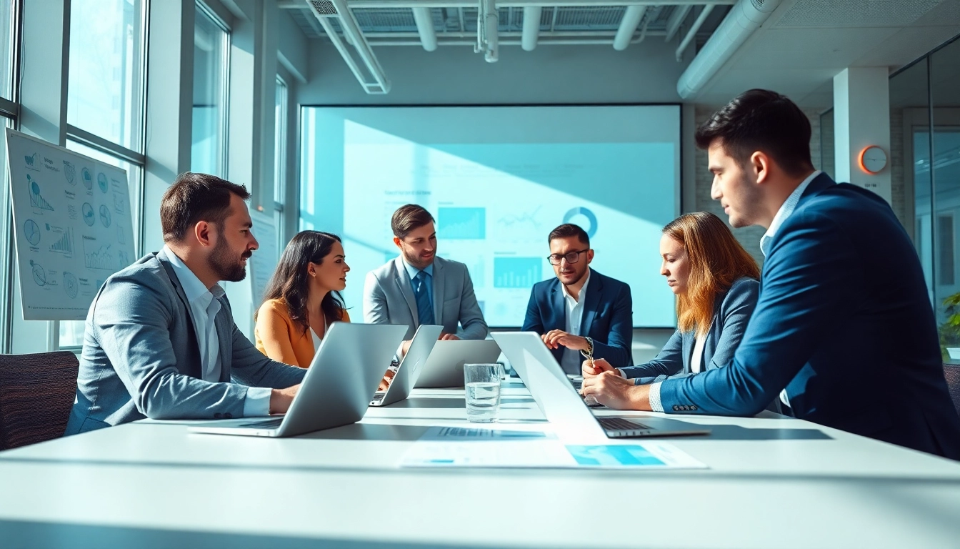 Explore managed it services near me with a professional team in a modern office environment.