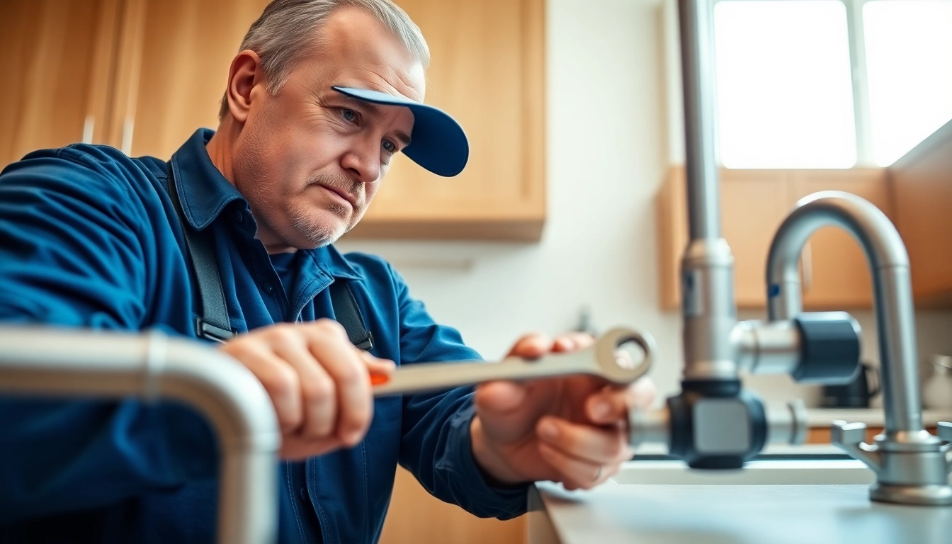Plumber West Vancouver installing a modern plumbing system in a kitchen.