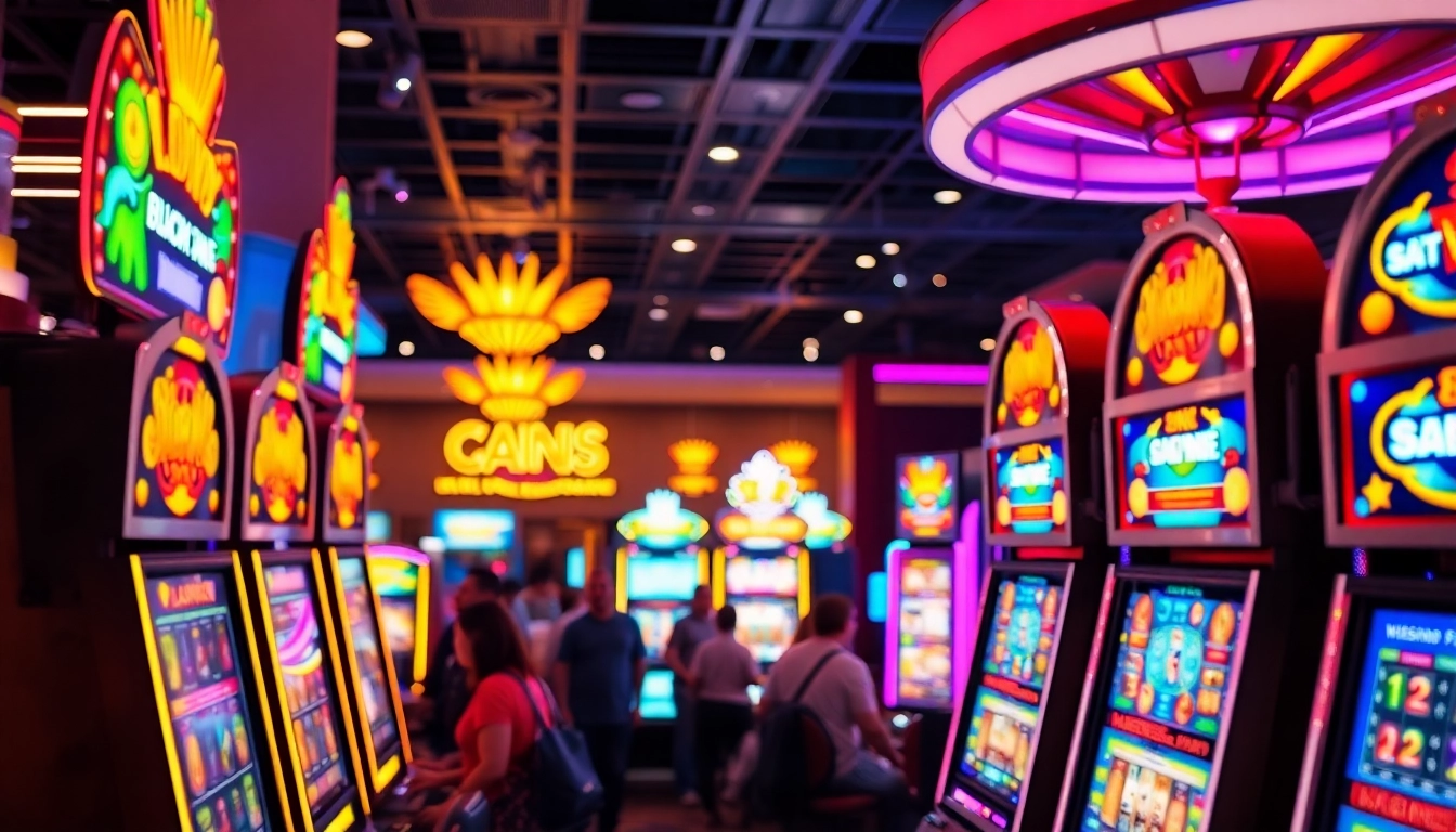 Menangkan bandar slot gacor di kasino yang meriah dengan mesin slot berwarna-warni.