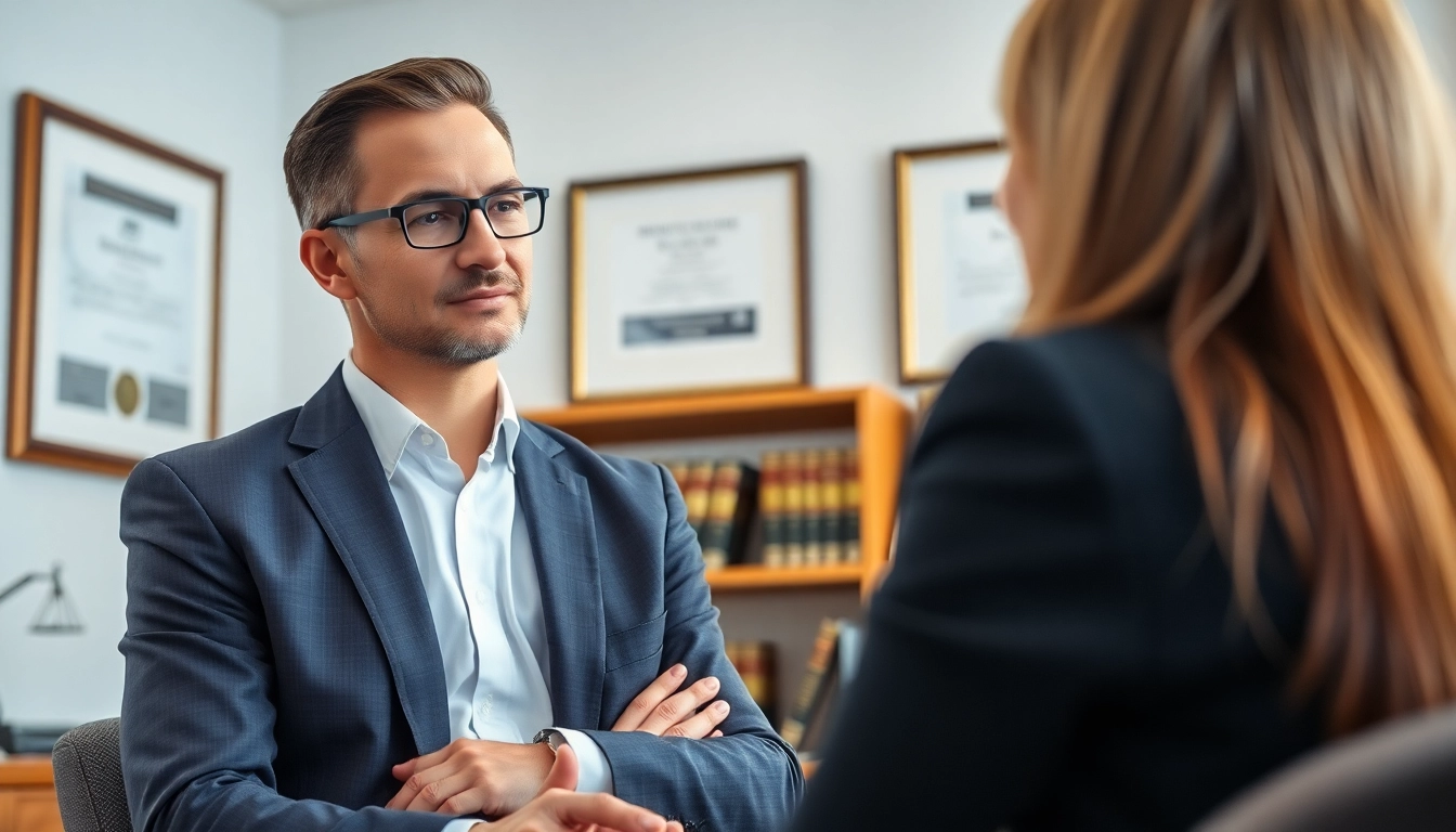 Consultation with a knowledgeable Fort Lauderdale workers compensation lawyer in a modern office.
