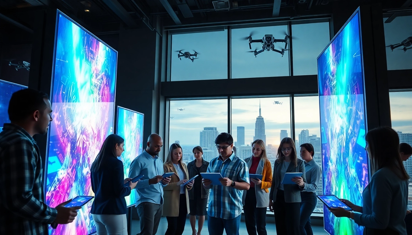 AI image to prompt generator in a vibrant, futuristic workspace