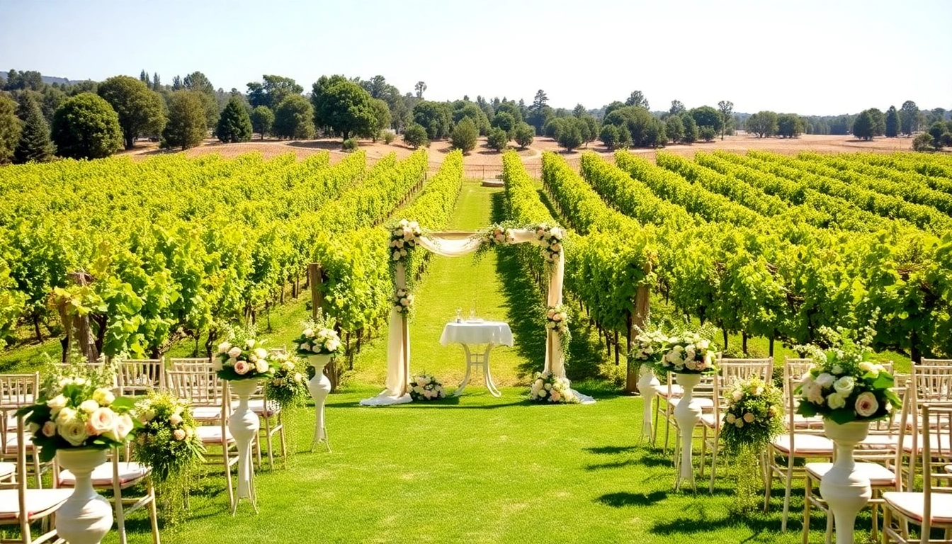 Celebrate at a stunning wedding venue California amidst picturesque vineyards and lush greenery.