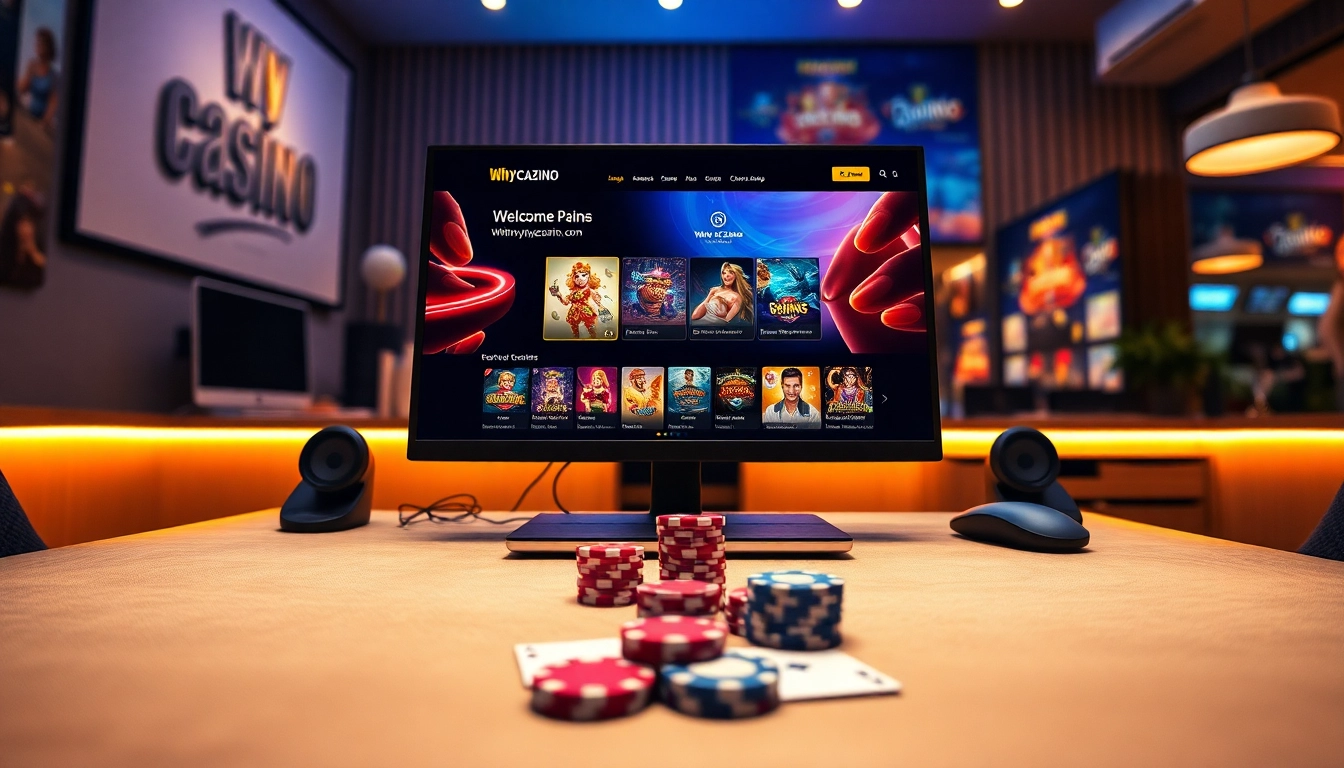 Experience the secure gaming environment at https://whycazino.com with a modern casino setup and vibrant visuals.
