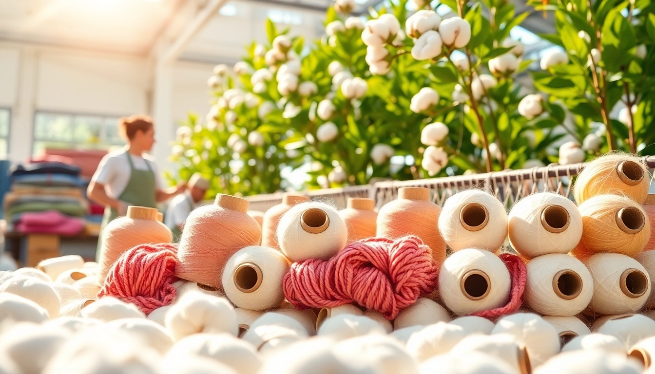 Ontdek de schoonheid van 100% natuurlijk katoen in een kleurrijke textielproductie.