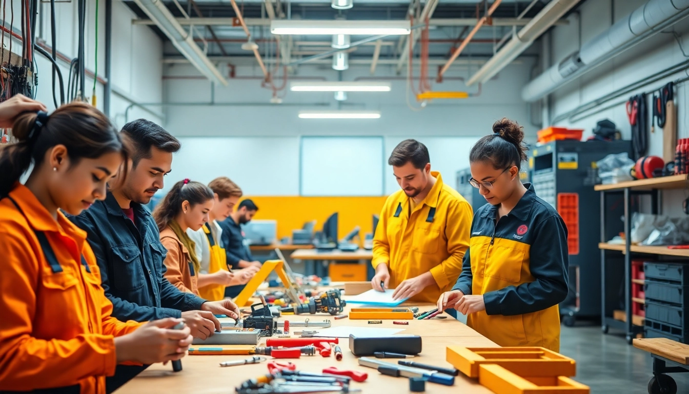 Students explore hands-on training at trade schools in southern California, showcasing diverse vocational skills.