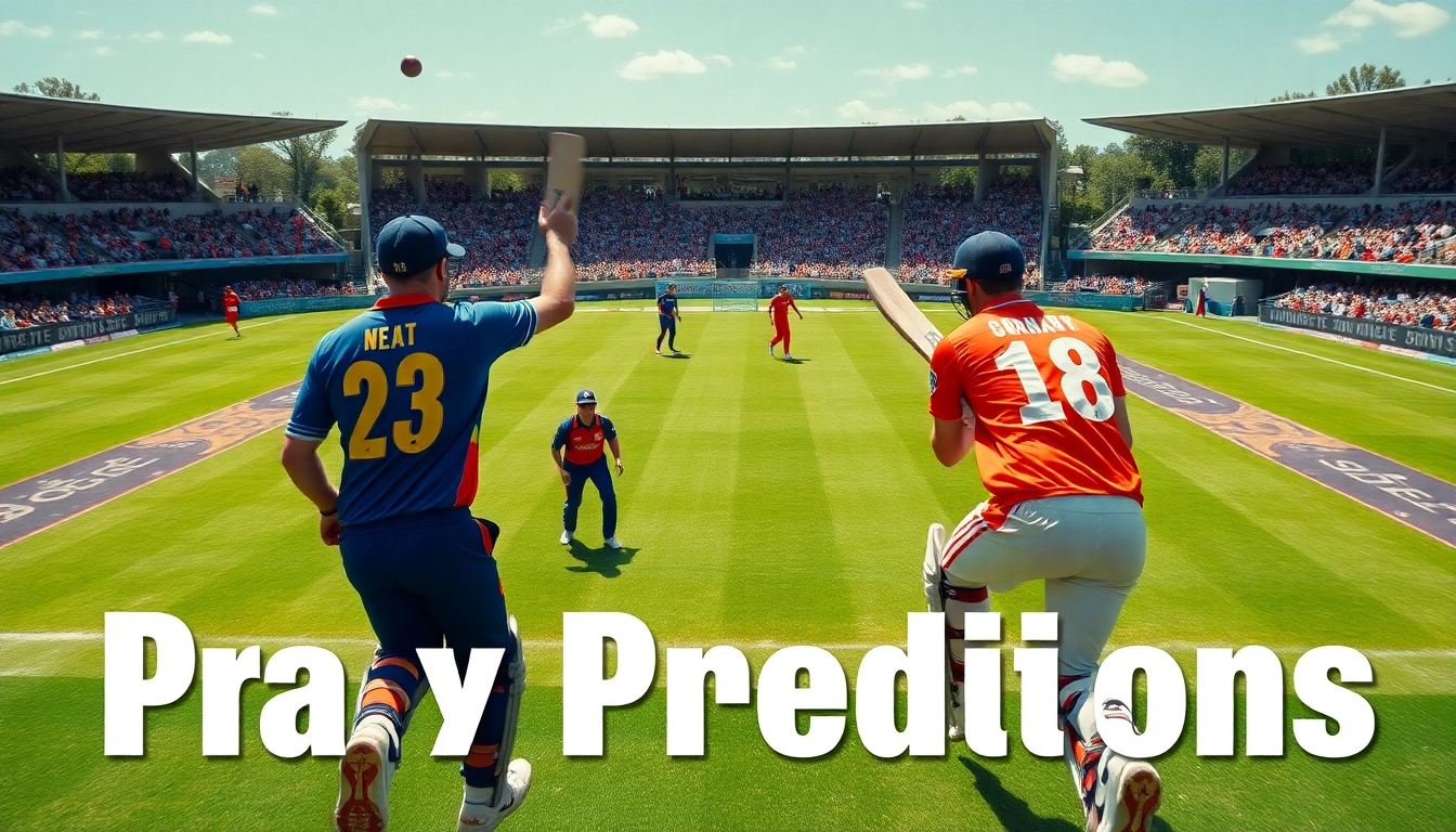 Exciting scene of today ipl winner prediction match with teams in action on the cricket field.