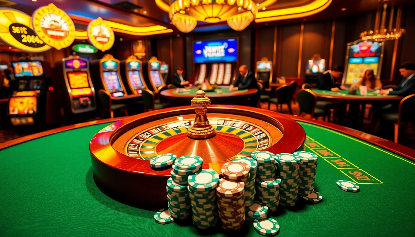 Experience the thrills at https://okwin68.net/ with high-stakes poker and sparkling casino elements.