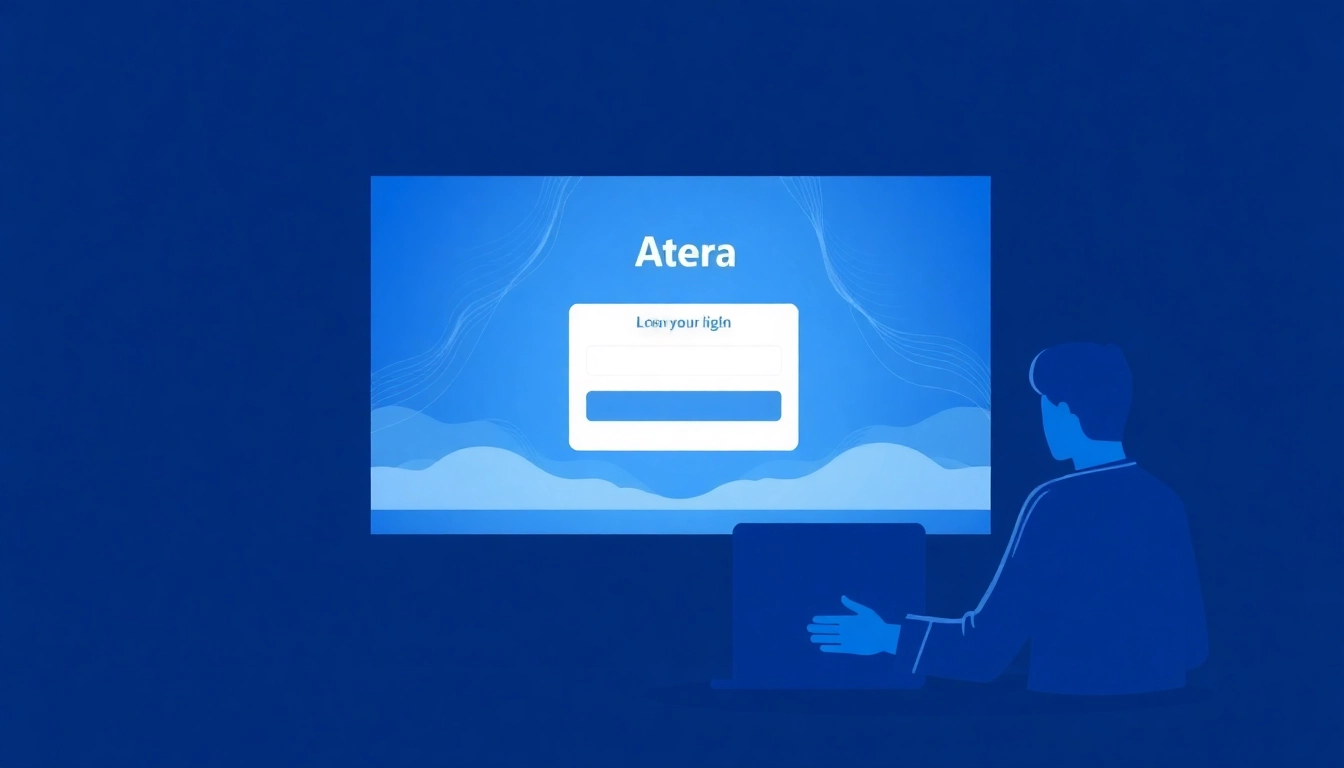 Atera login interface illustrating secure access to the platform.
