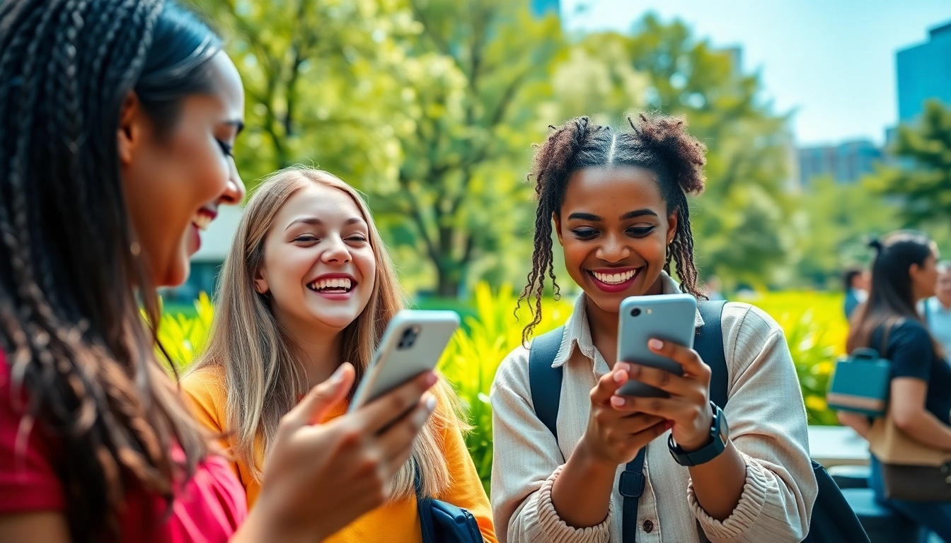TikTok いいね 買うを楽しむ若者が公園でスマホを使っています。