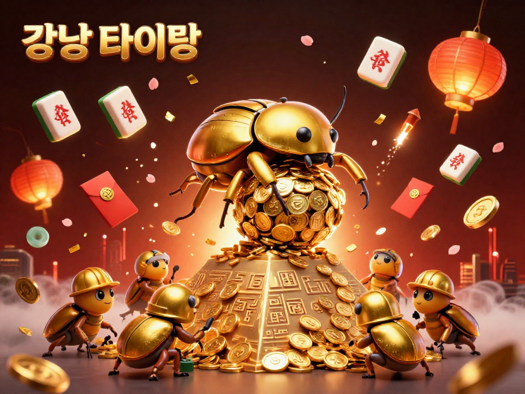 강남 타이밍을 즐기며 황금 동물의 동굴에서 대박을 터뜨리는 모습