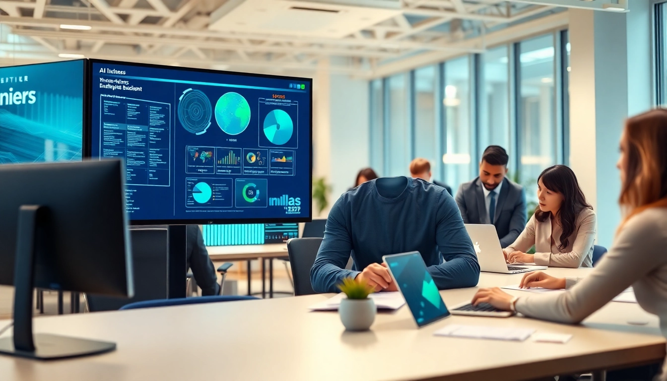 Empower your work with the enterprise assistant in a modern office environment.