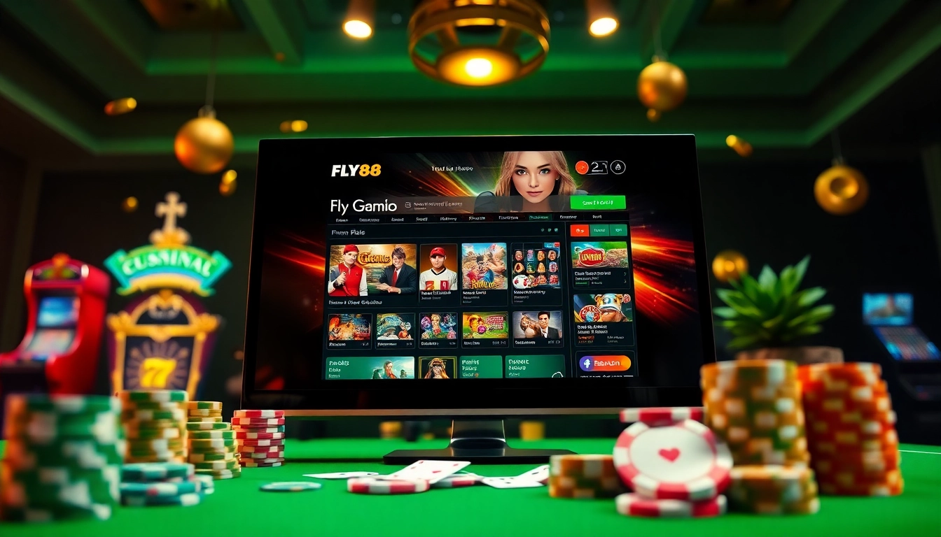 Engaging interface for fly88 đăng nhập showcasing online gambling options.