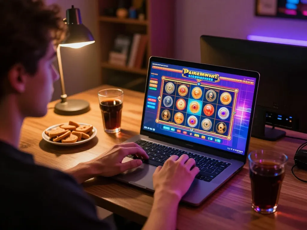 Experience thrilling online gaming at https://uu88.agency/, showcasing vibrant gameplay on a laptop.