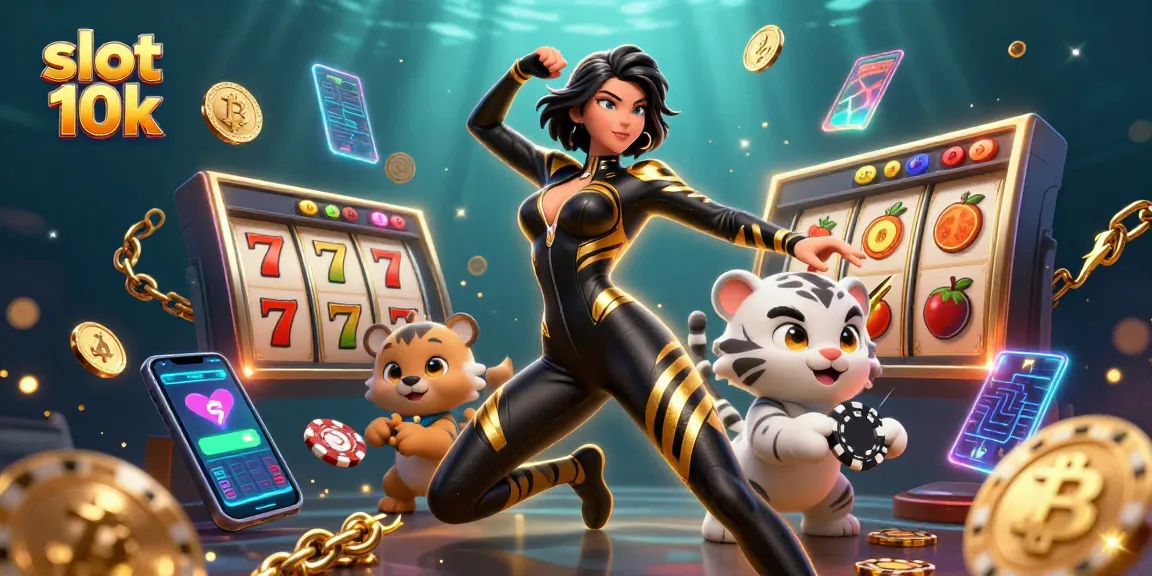 Experience thrilling slot 10k wins with vibrant 3D casino illustration showcasing gameplay excitement.