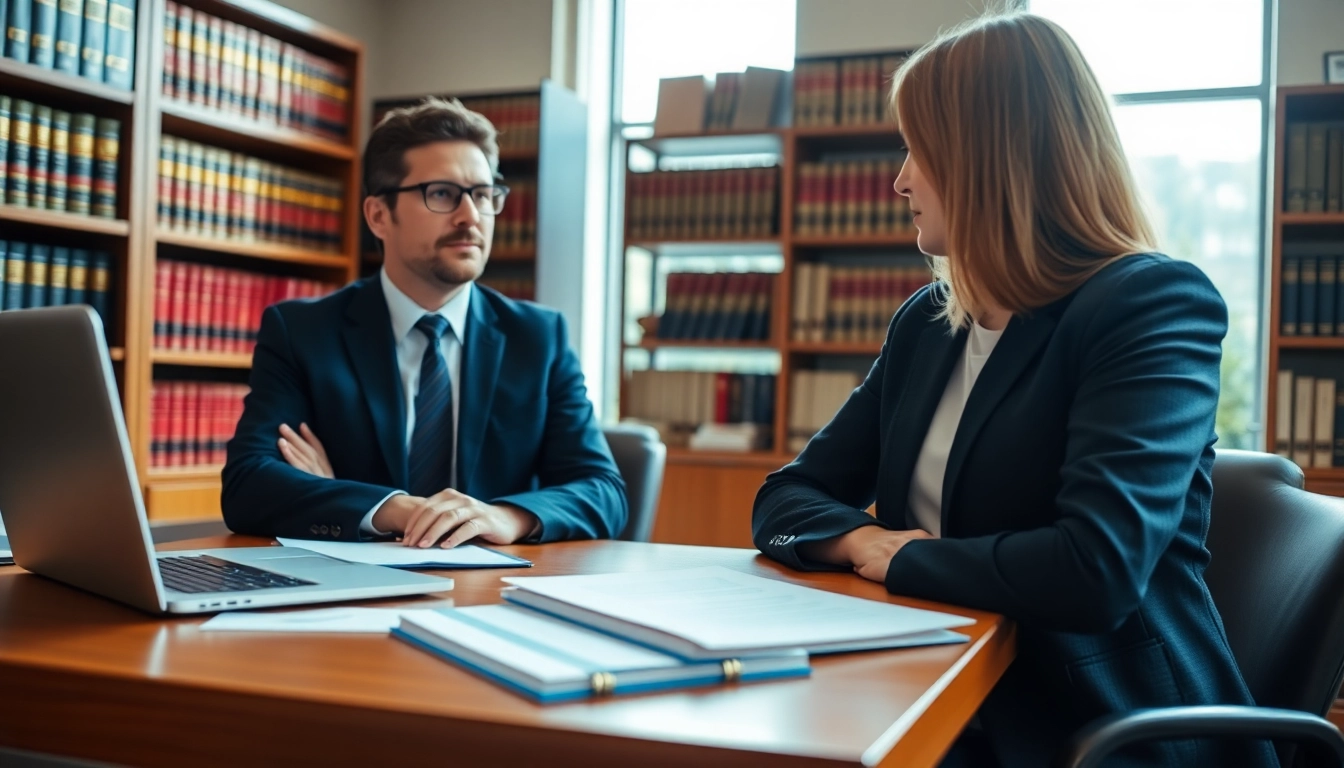 Seattle Social Security Disability Lawyer consulting with a client in a professional office environment.