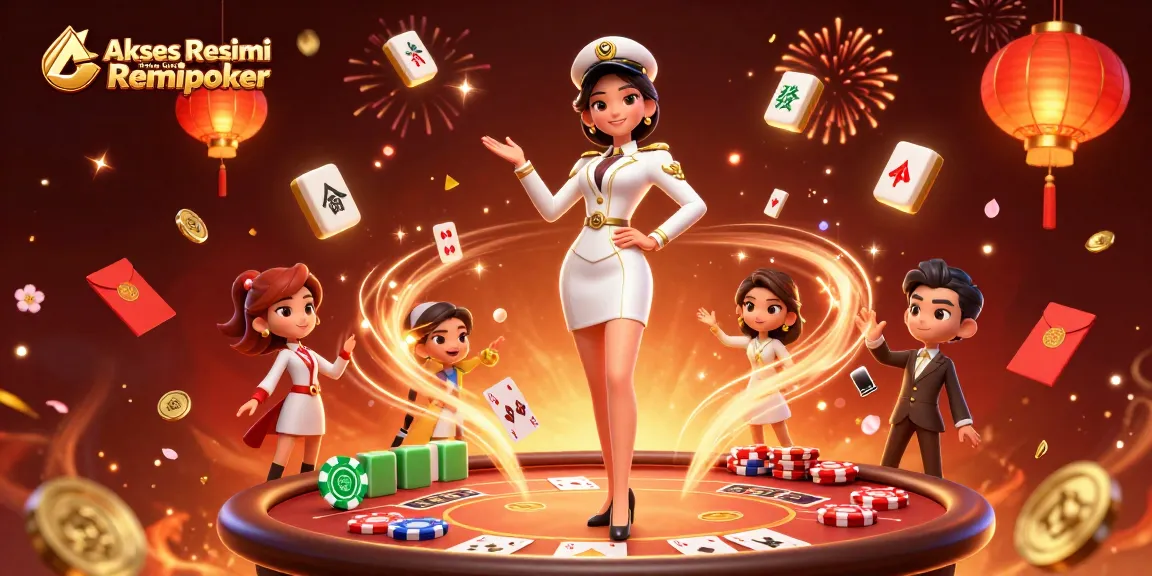 Akses Resmi Poker Online Remipoker highlights the excitement of online poker with vibrant elements and engaging visuals.