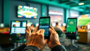 Showcase the best sports betting sites in India through vibrant mobile apps setup.