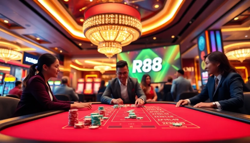 Experience the excitement of RR88 in a luxurious gaming environment.