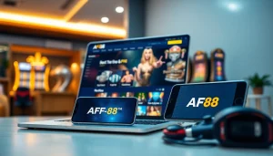 Experience seamless online gaming with AF88.com, featuring a user-friendly interface for sports and casino games.