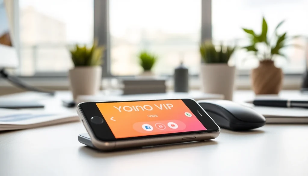 Users navigate the Yono VIP app on their smartphone, showcasing its sleek interface and user-friendly design.